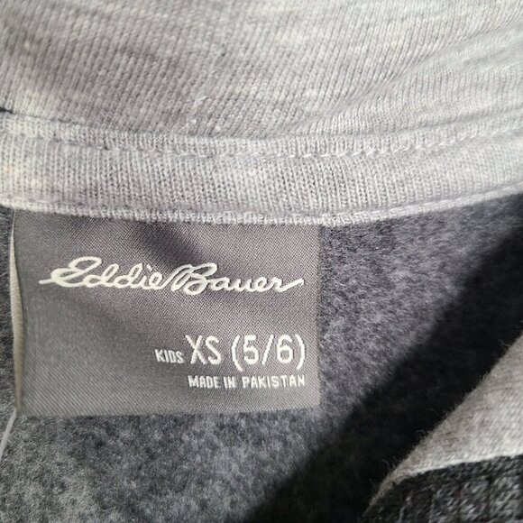 NWT Eddie Bauer Grau Chill Out Pullover Hoodie Sweater - Picture 6 of 8